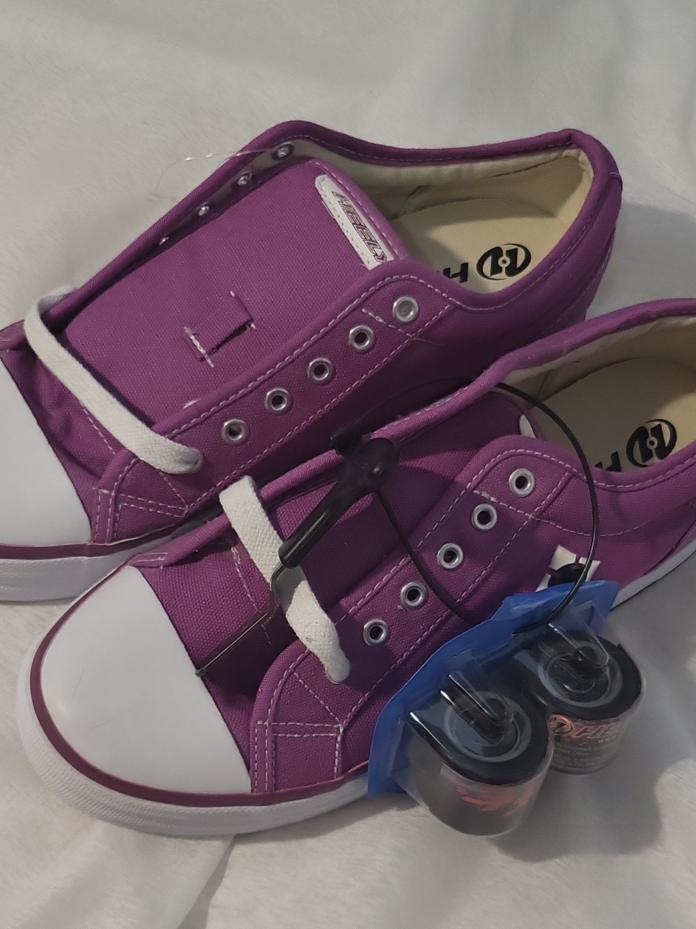 New Heelys Purple Skate Sneakers with Wheel Kit Size 8